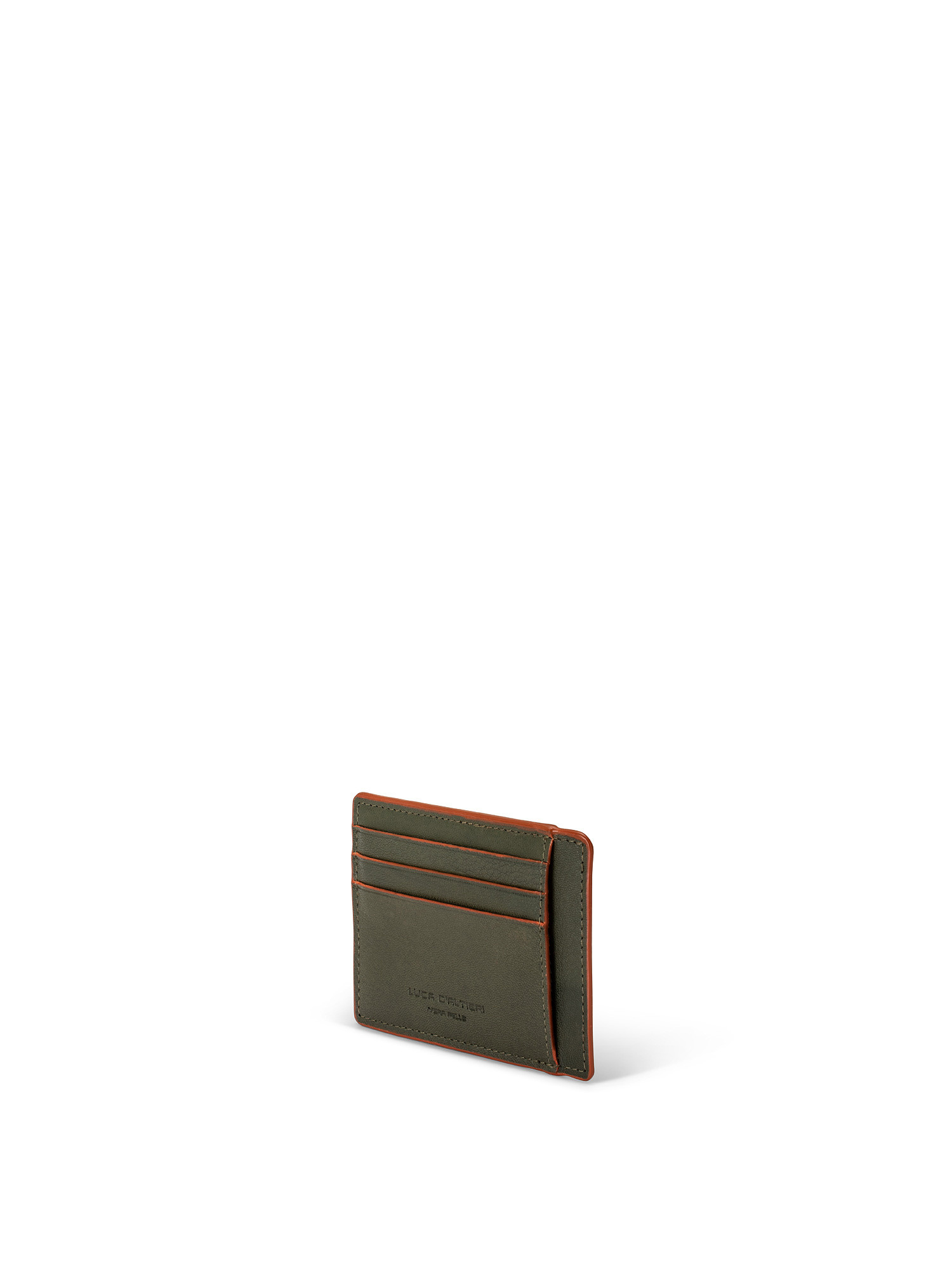 Genuine leather card holder, Dark Green, large image number 1
