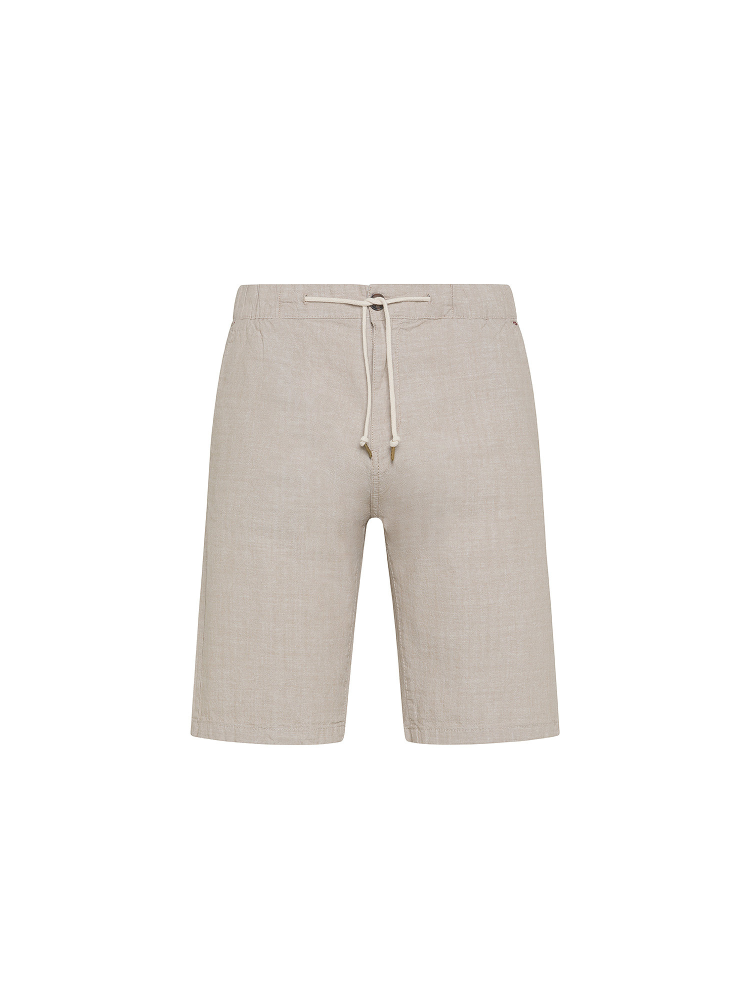 JCT - Chino bermuda in pure cotton with laces, Sand, large image number 0