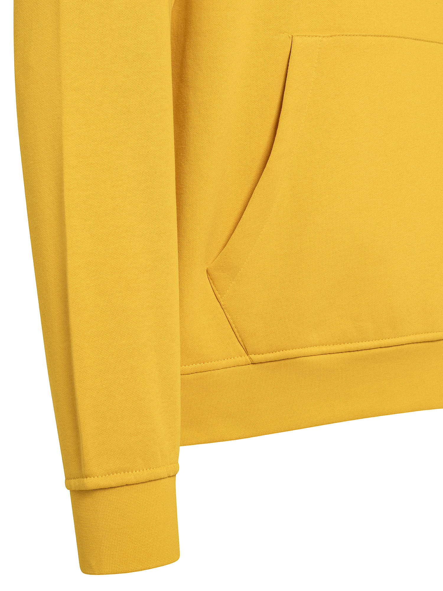 Sweatshirt with hood and long sleeves, Yellow, large image number 2