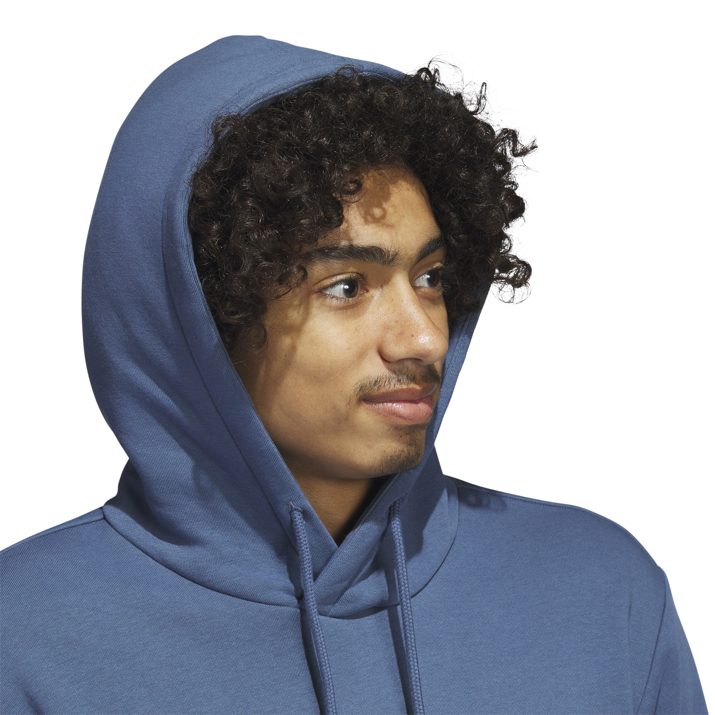 Adidas - Hooded sweatshirt with logo, Aviation Blue, large image number 3