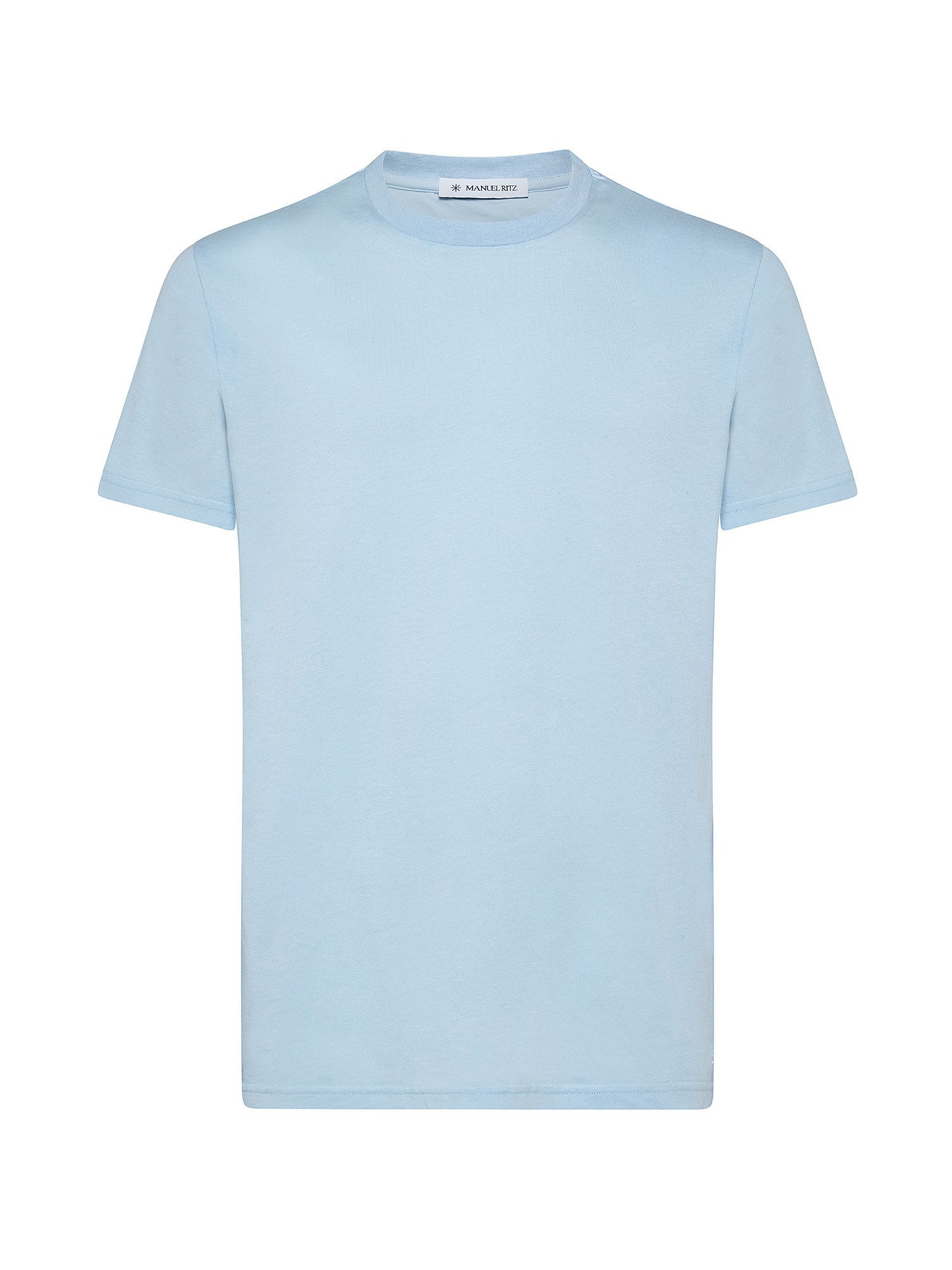 T-shirt girocollo, Azzurro, large image number 0