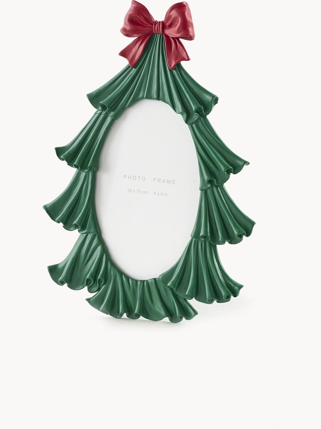 Portafoto a forma di albero di Natale