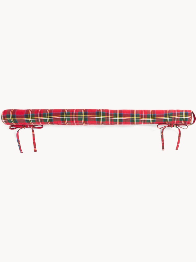 Tartan cotton draft excluder