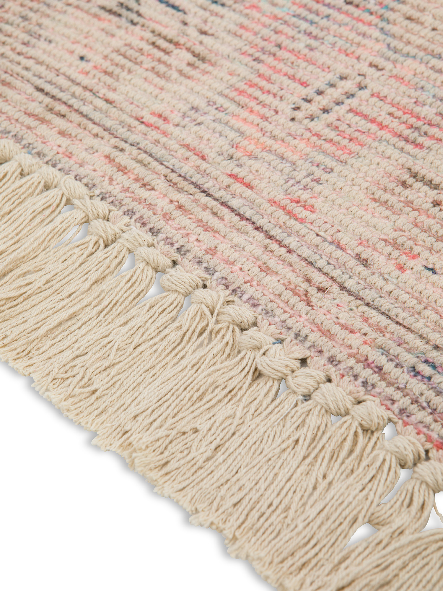 Persia design printed fabric carpet, Pink, large image number 1