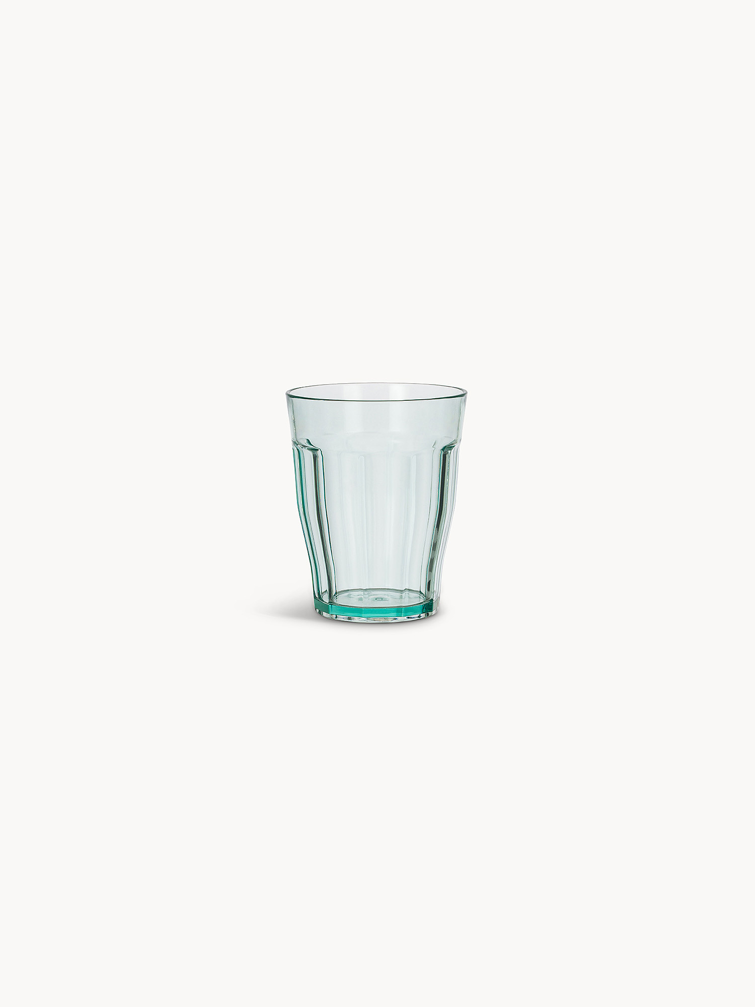 Bicchiere in plastica costolata, Azzurro, large image number 0