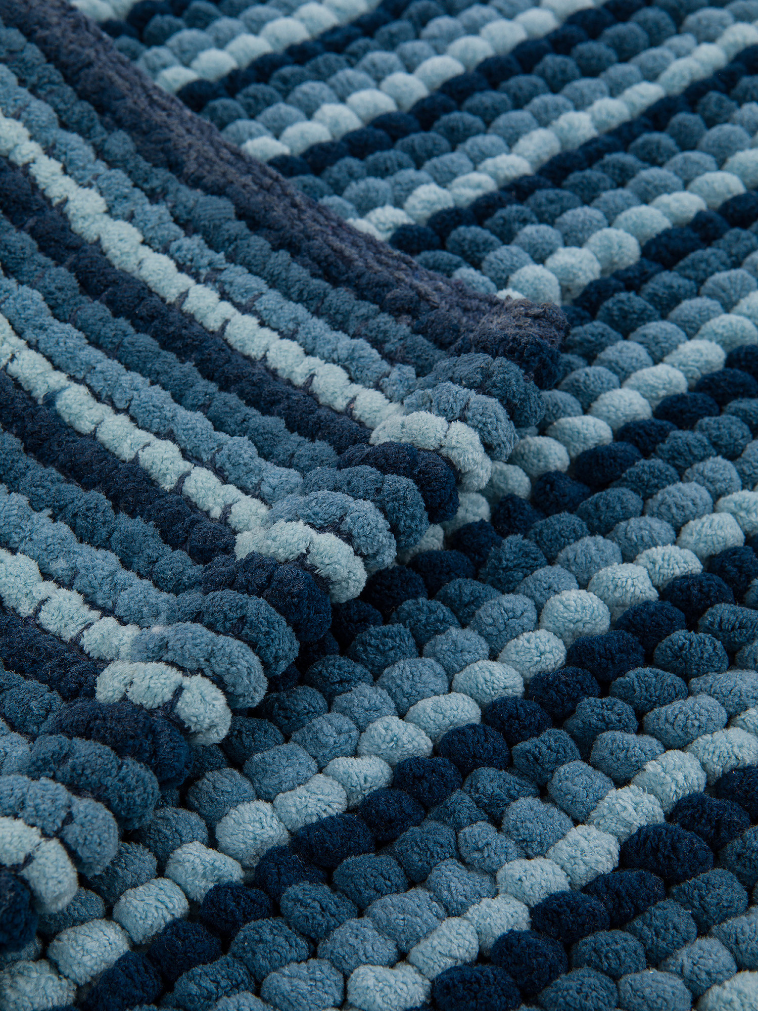 Chenille bathroom rug, Blue, large image number 1