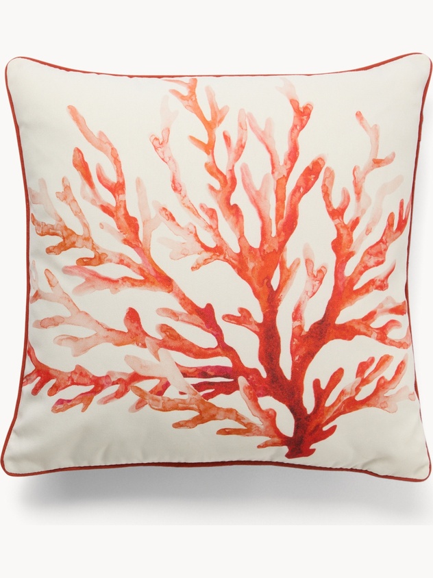 Coral Print Cushion 45x45cm - Introductory Price