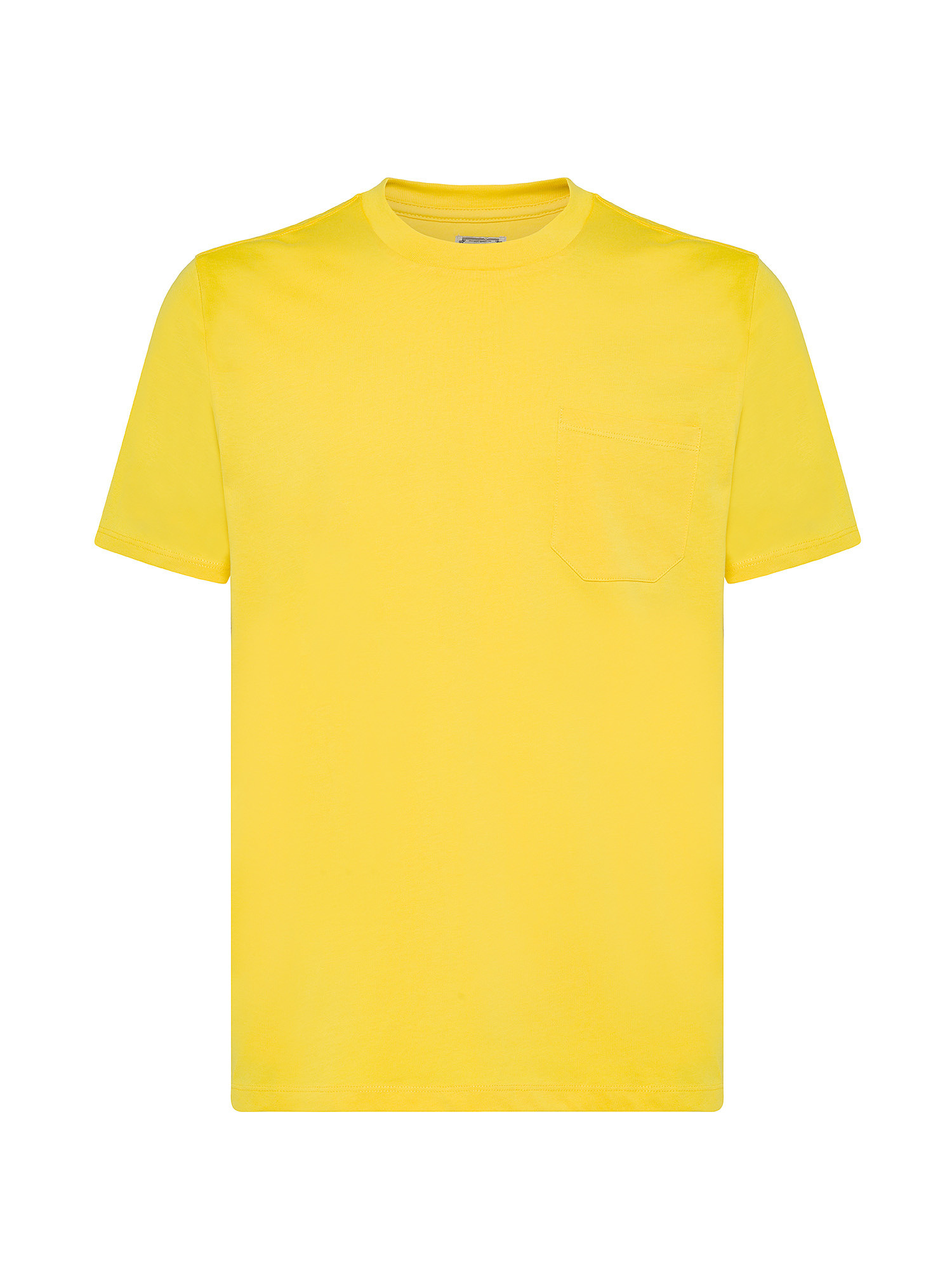 JCT - T-shirt in puro cotone supima, Giallo limone, large image number 0