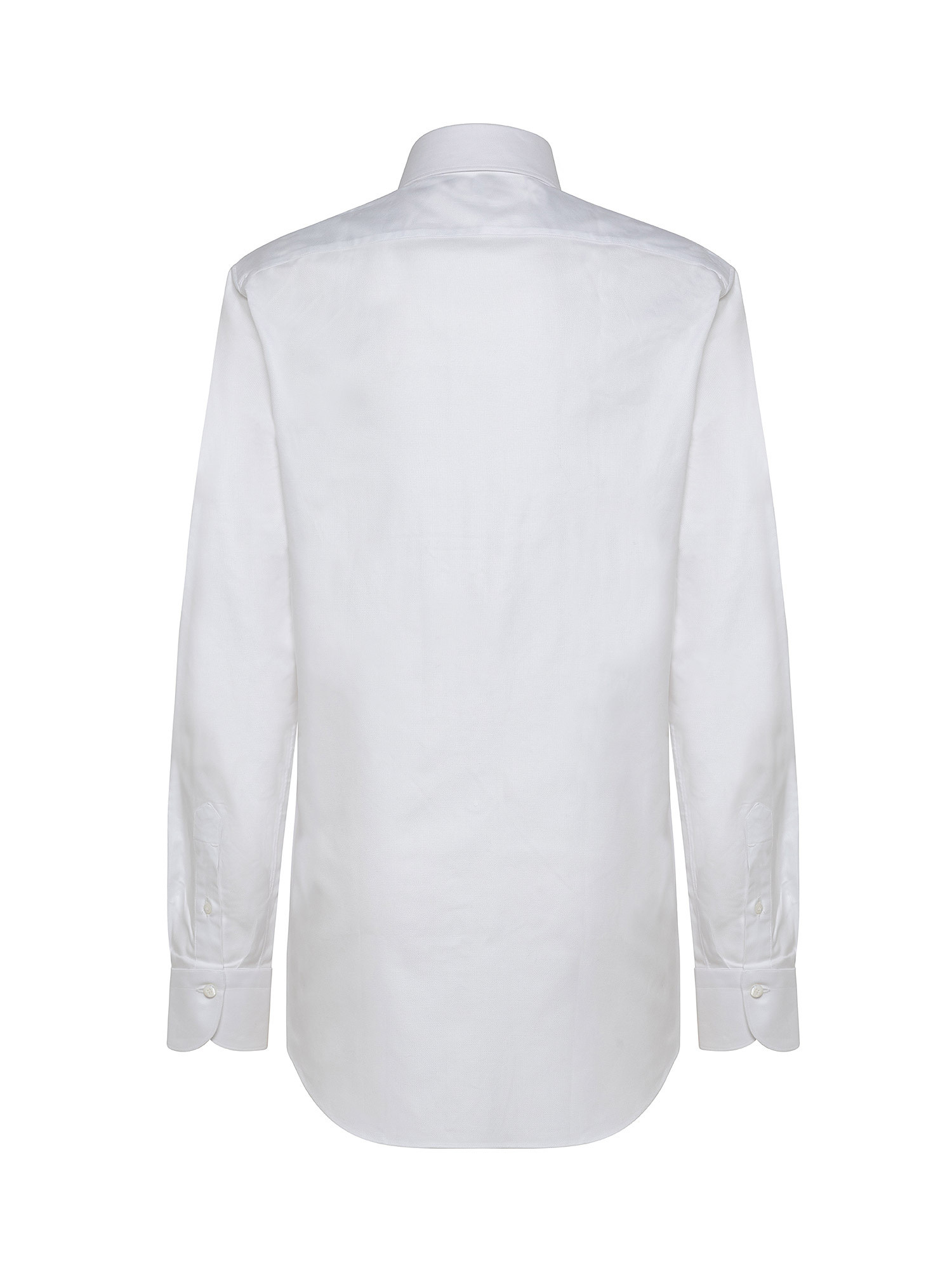 Men's slim fit shirt, White, large image number 1