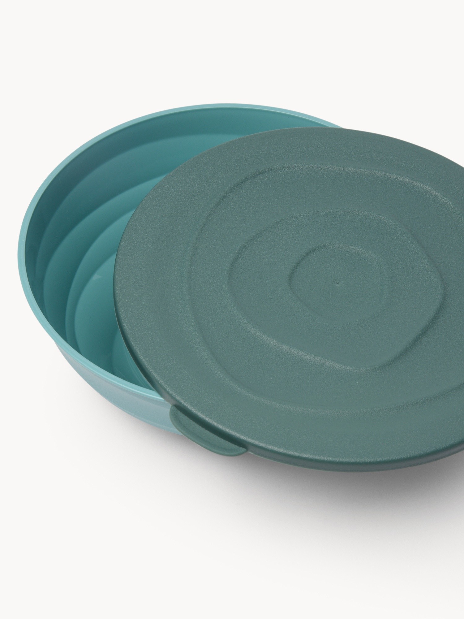 Plastic Bowl with Lid - Introductory Price, Powder blue, large image number 1
