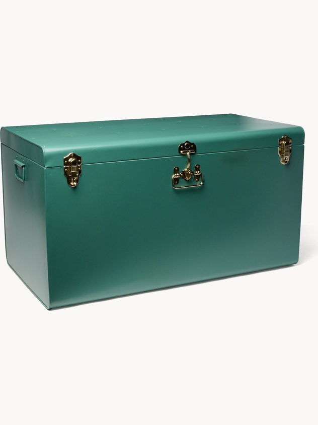 Baule decorativo in acciaio verniciato