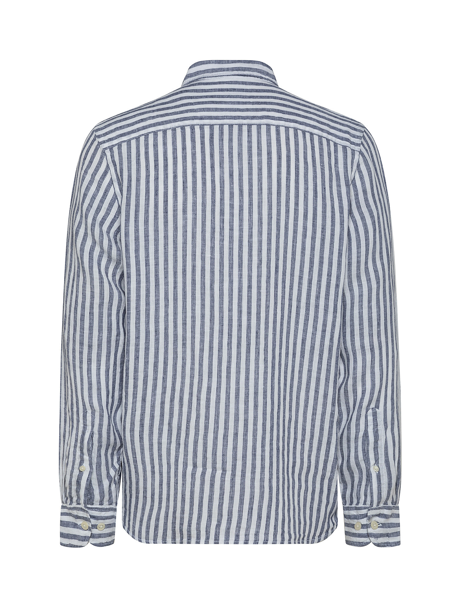 Camicia puro lino collo francese, Blu chiaro, large image number 1