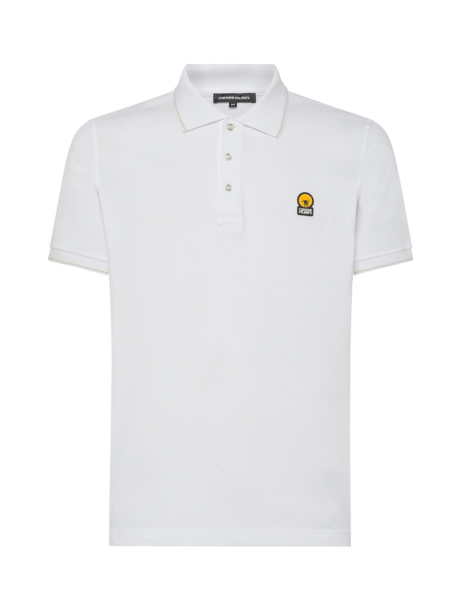 Ciesse Piumini - Piff polo shirt in cotton with logo, White, large image number 0