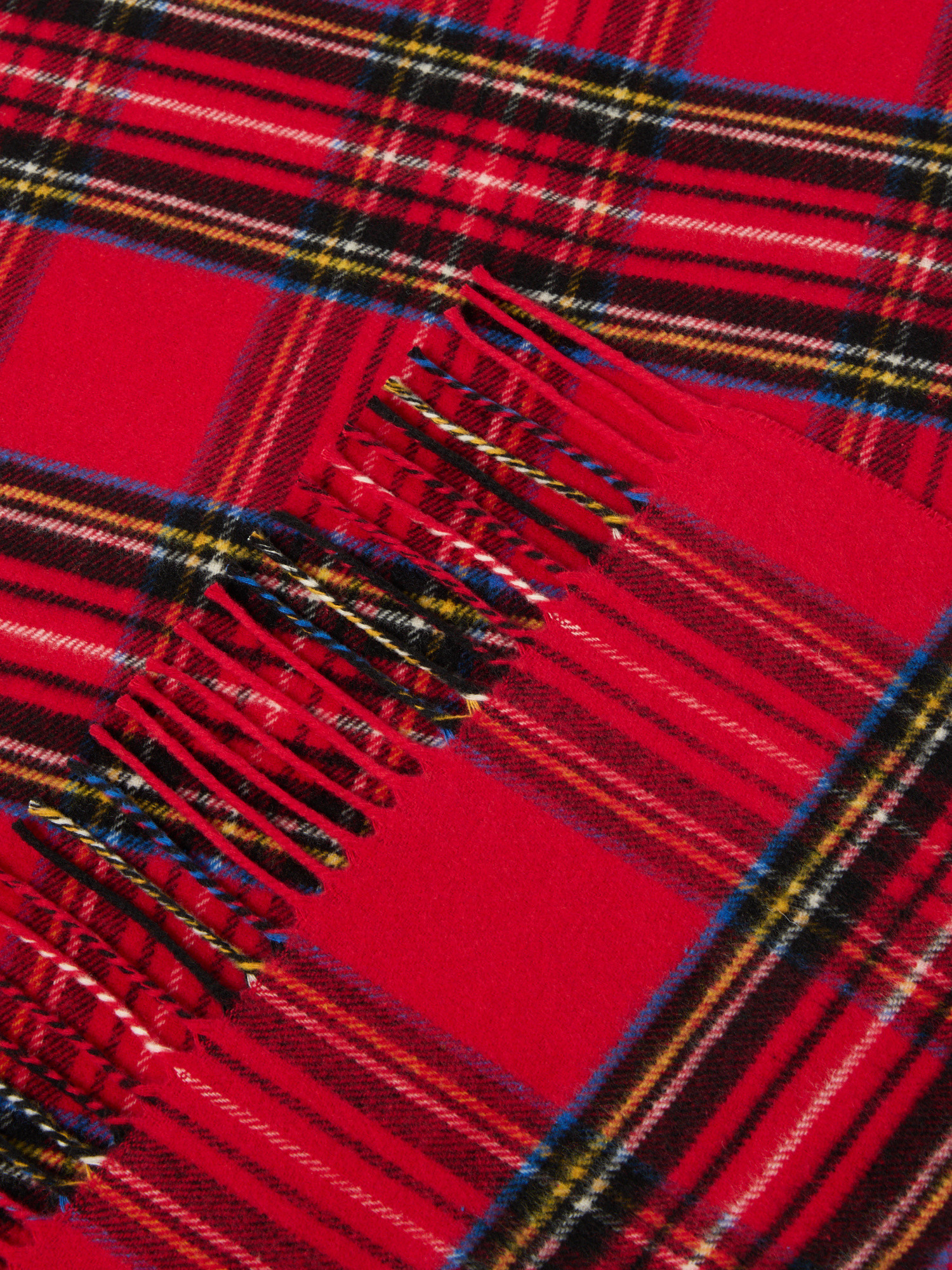 Plaid motivo check Made in Italy, Rosso, large image number 1