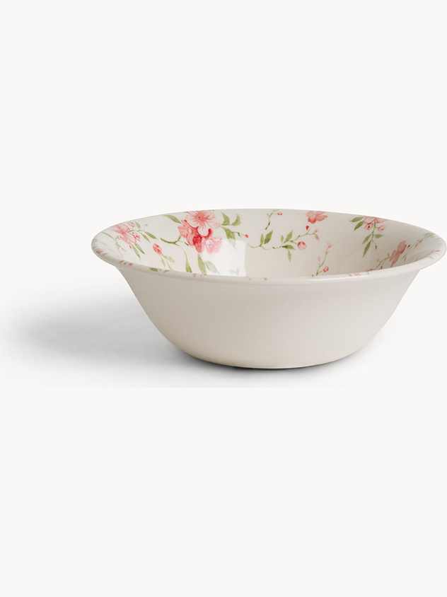 Flower ceramic bowl