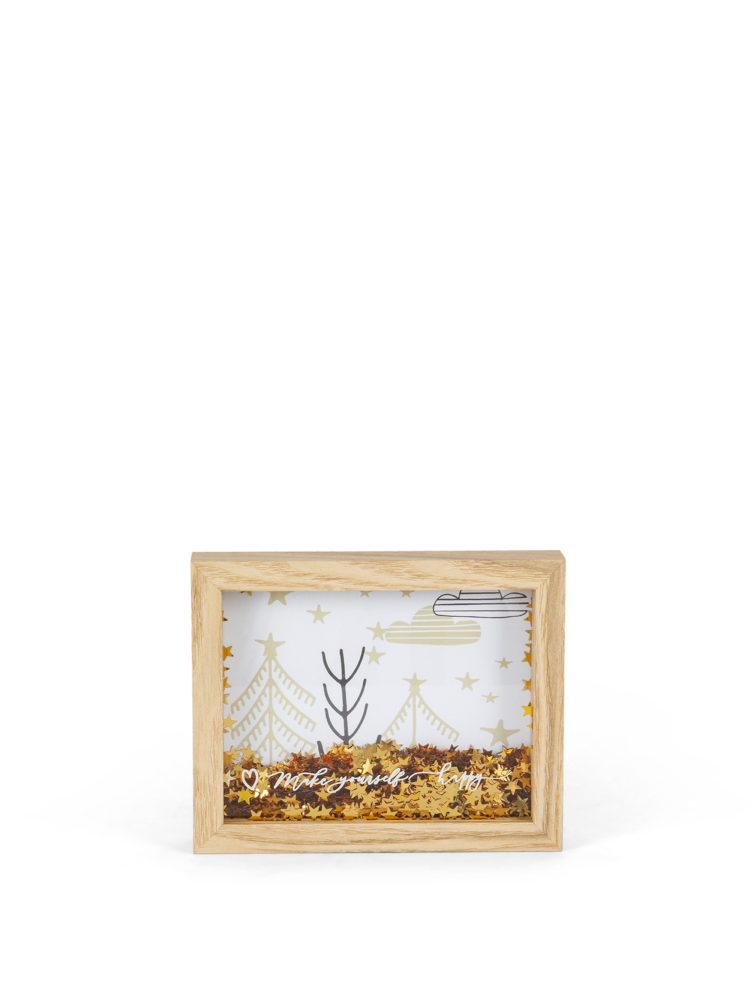 Photo frame with stars, Gold, large image number 0