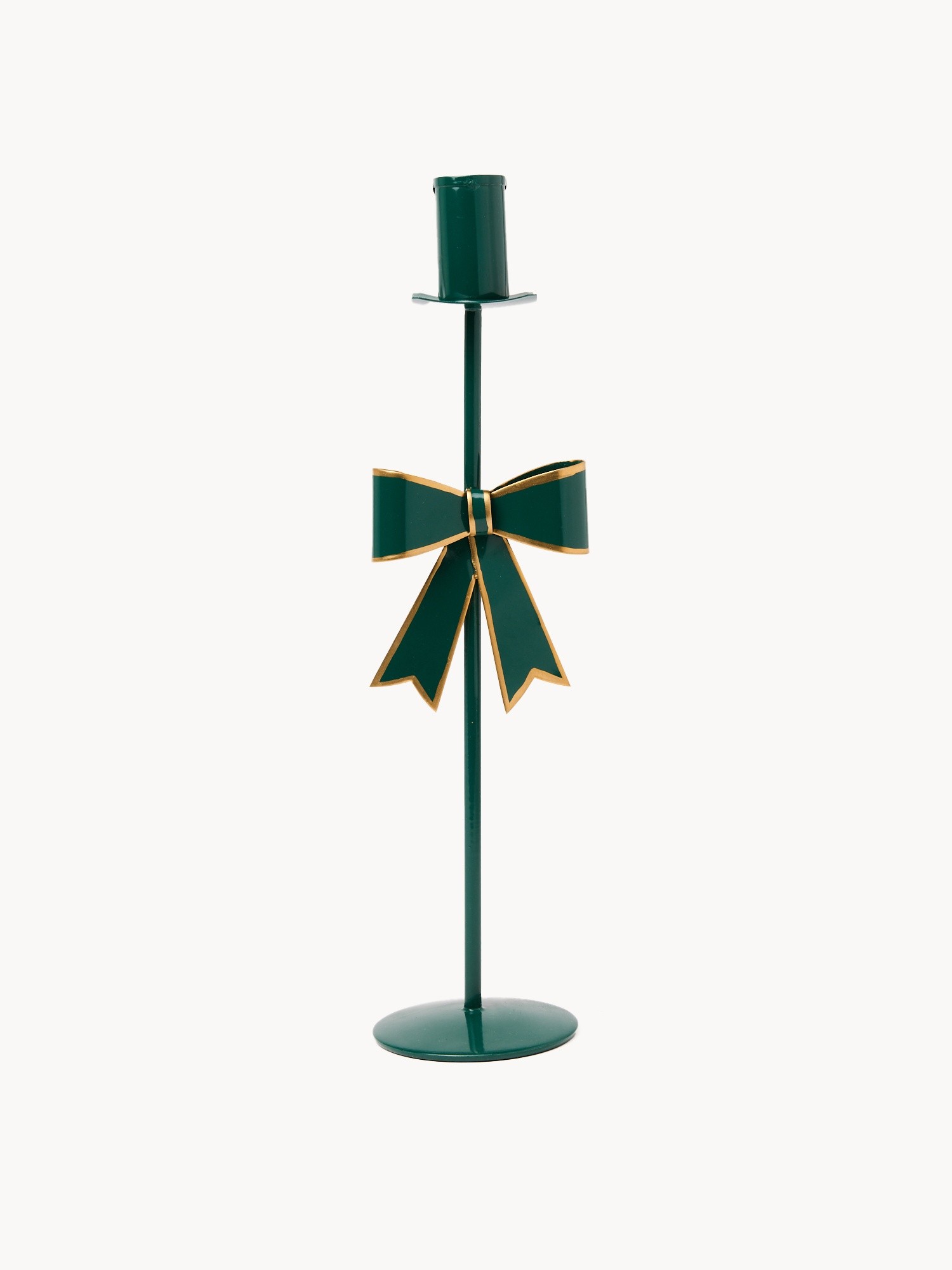 Handmade iron candle holder Handmade, Dark Green, large image number 0