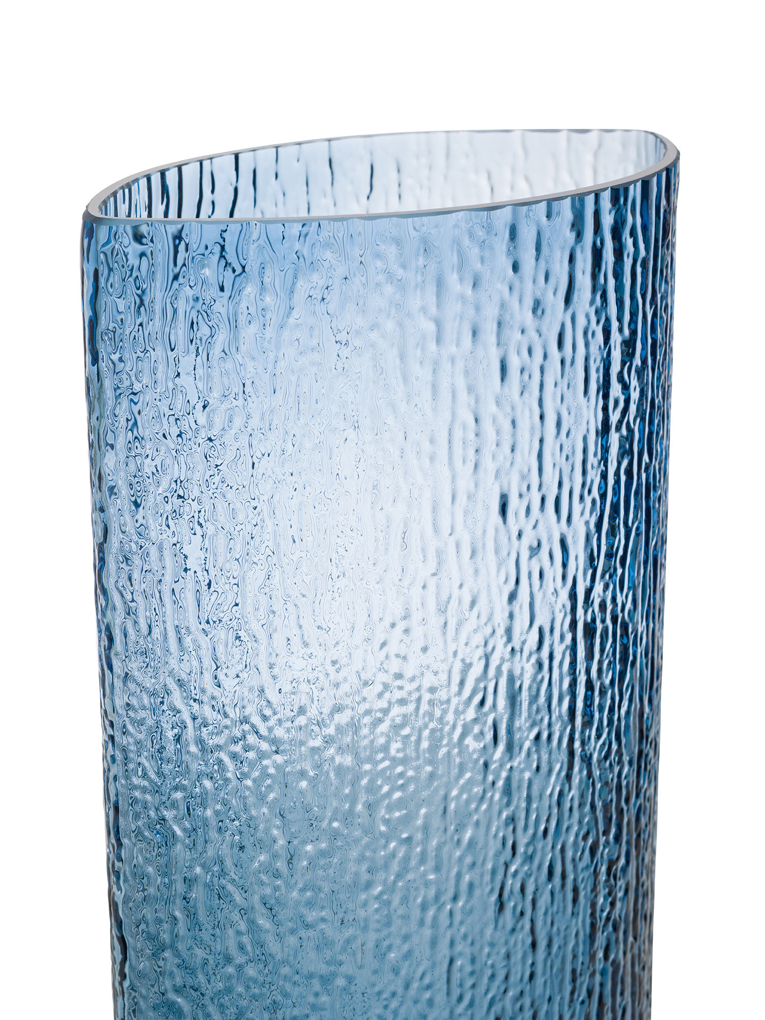 Vaso in vetro, Blu, large image number 1
