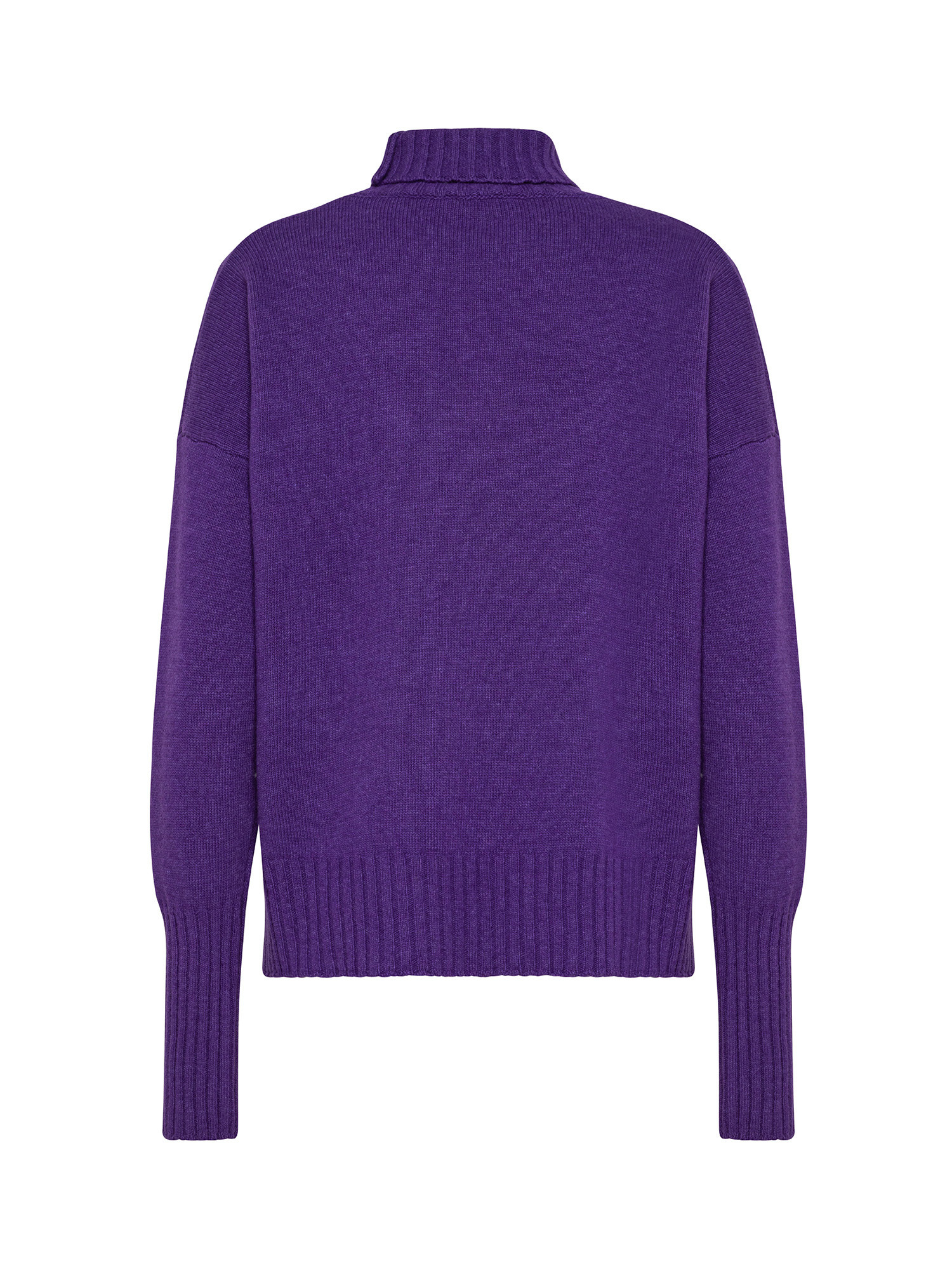 K Collection - Crater neck sweater, Purple, large image number 1