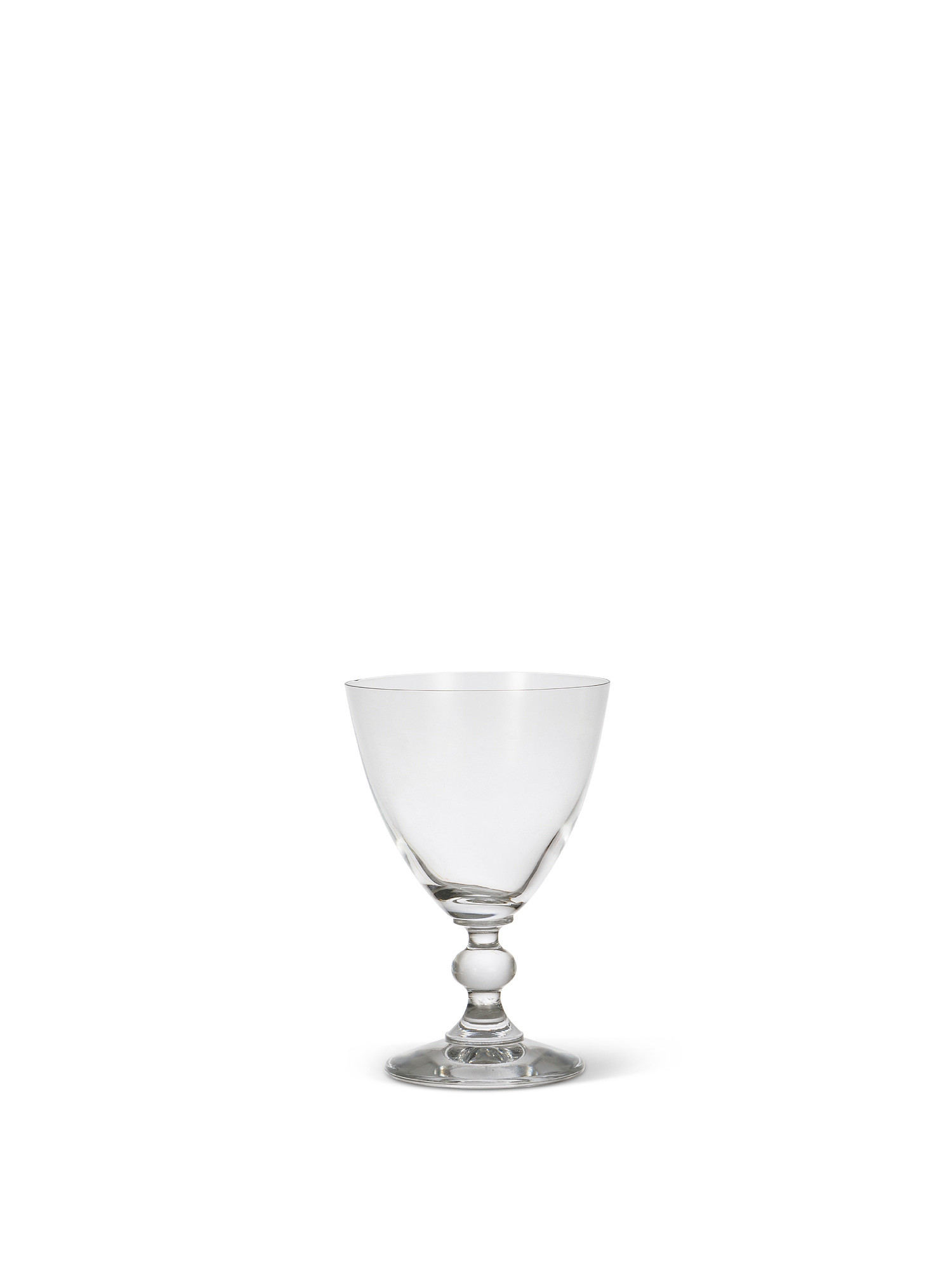 Set of 6 low glass goblets, Transparent, large image number 1