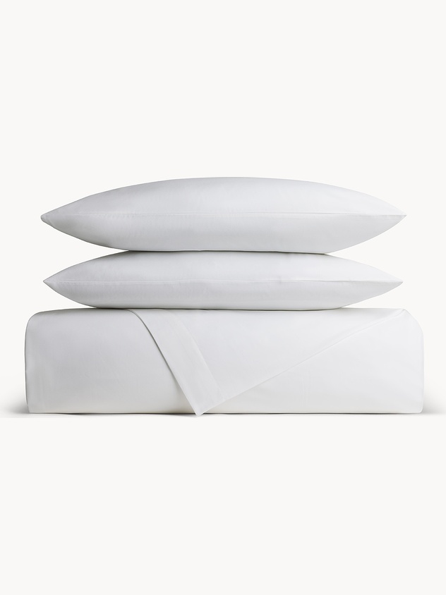 Parure lenzuolo in cotone percalle tinta unita - Prezzo di lancio