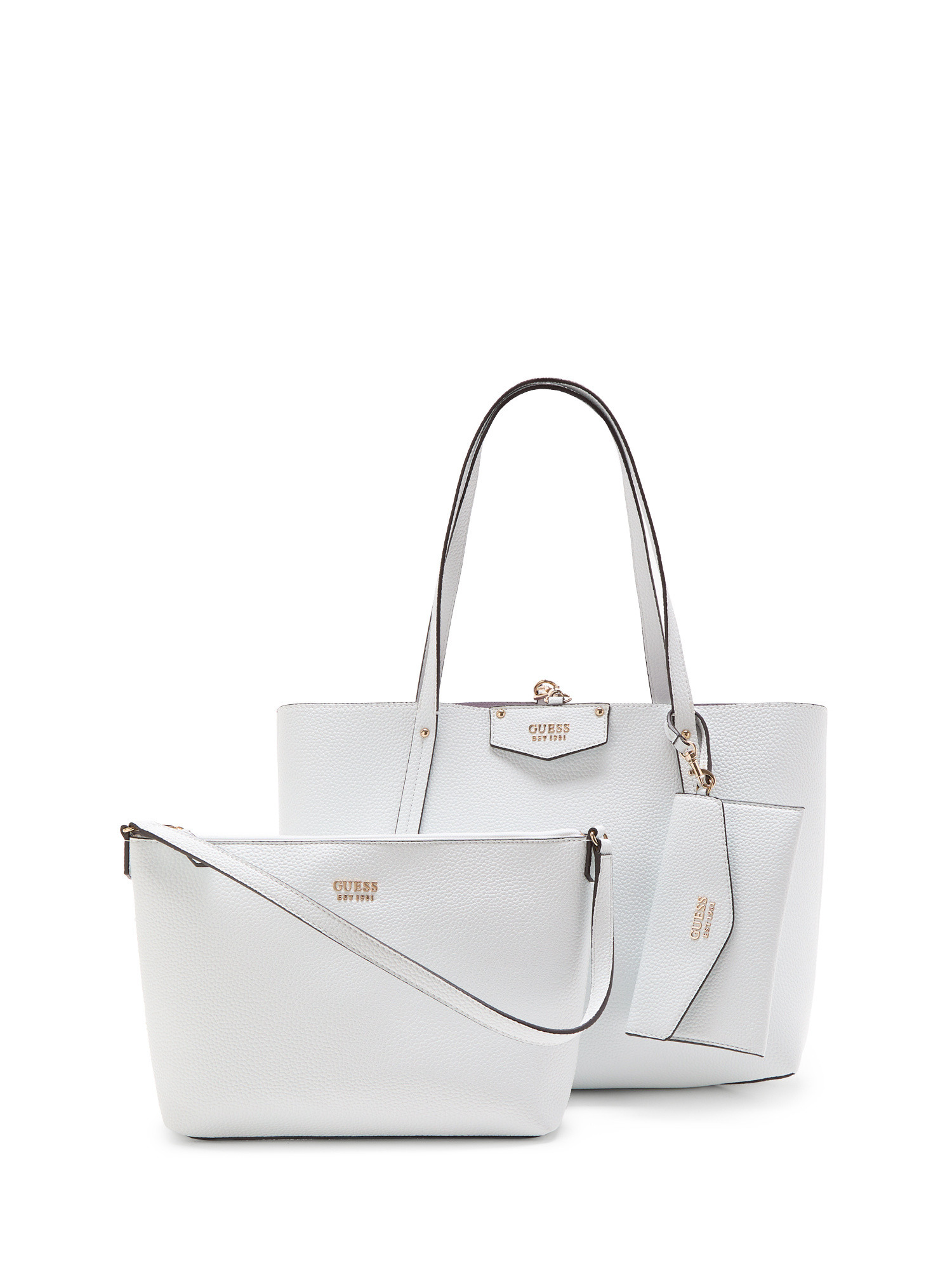 Guess - Brenton eco shopper, White, large image number 3