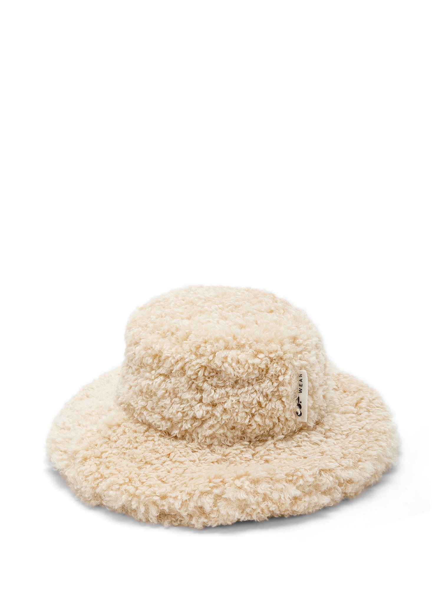 Cappello in eco-pelliccia, Crema, large image number 0