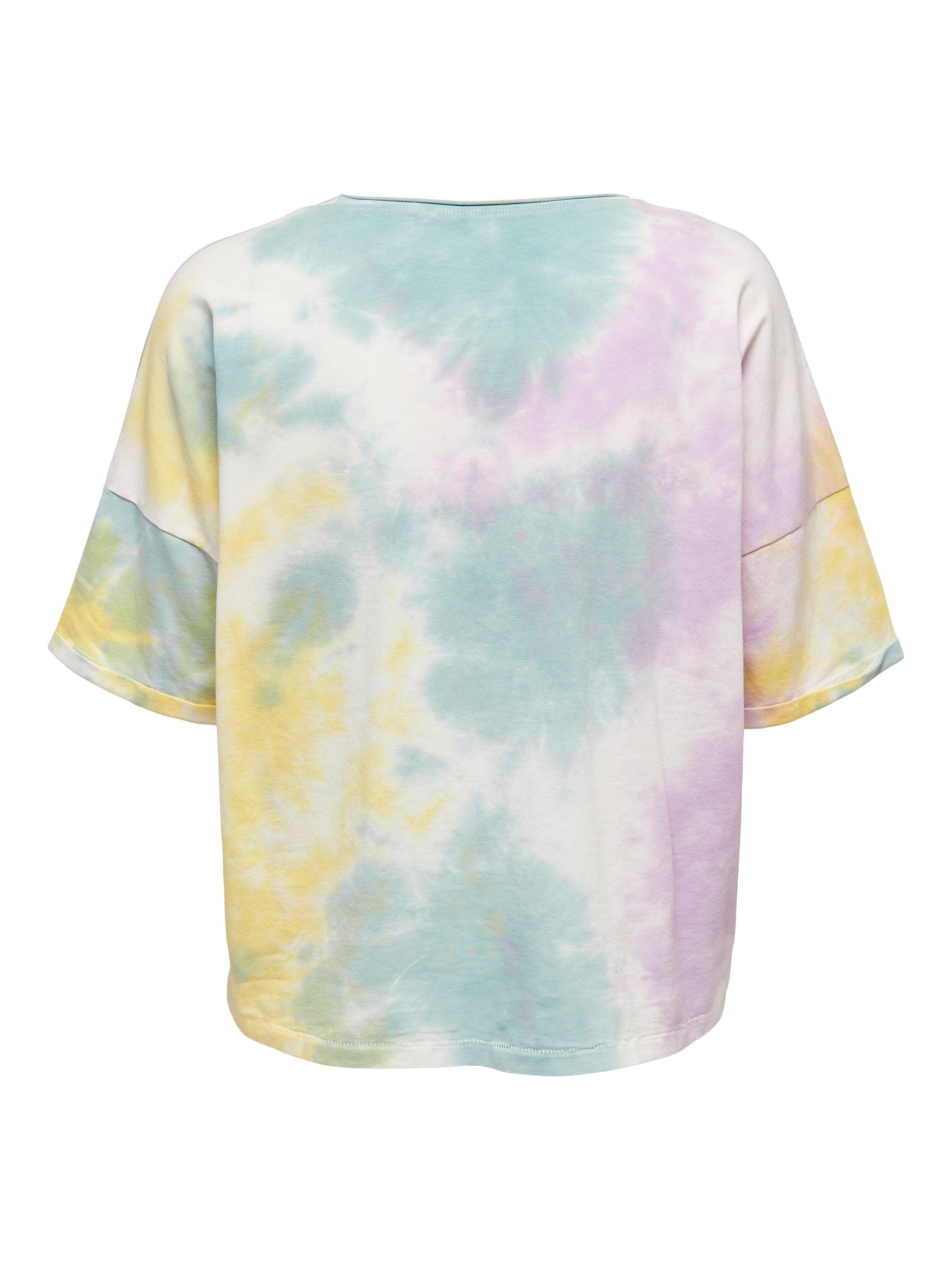 T-shirt con stampa effetto  acquerello, Multicolor, large image number 1