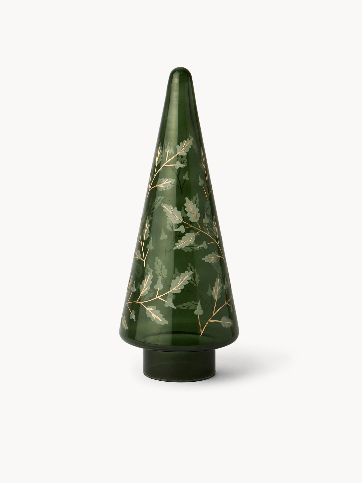 Glass Tree Decoration, Green, large image number 0