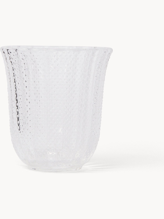 Bicchiere acqua in vetro stampato