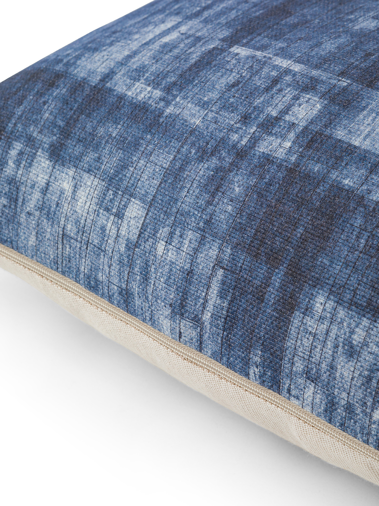 Printed fabric cushion 35x55cm, Light Blue, large image number 1