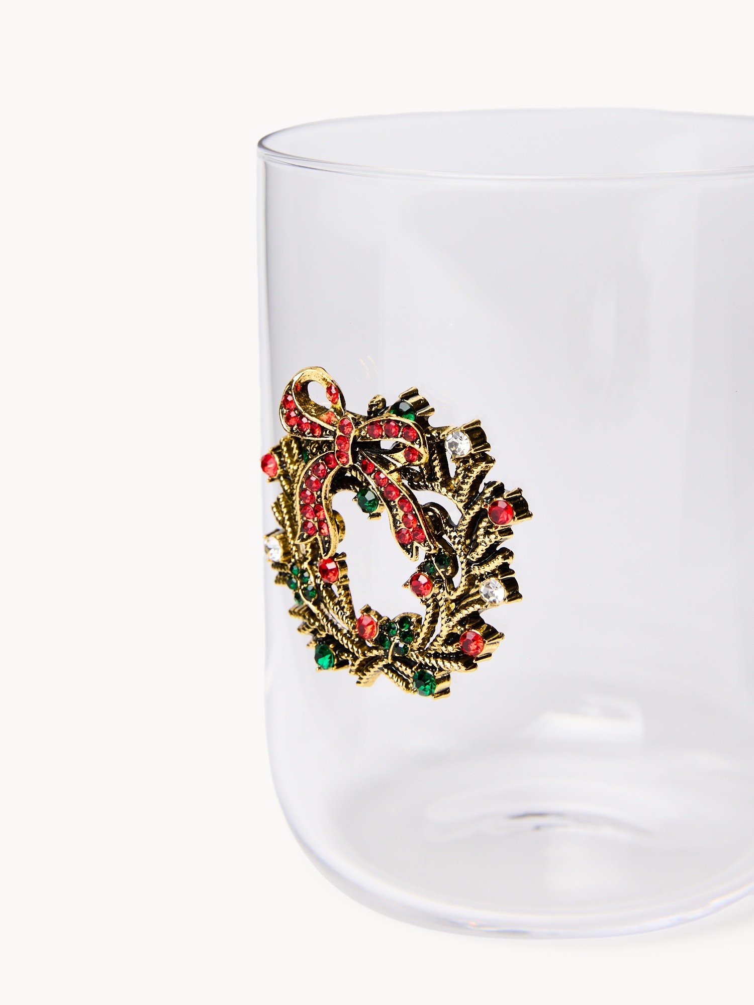 Bicchieri in vetro borosilicato applicazioni natalizie, Trasparente, large image number 0