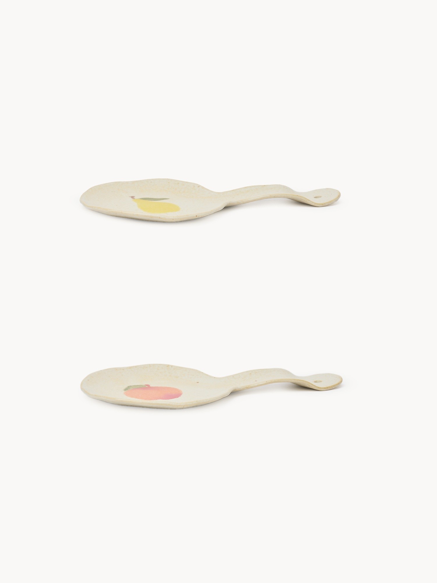 Ceramic spoon rest with fruit motif, Crema, large image number 0