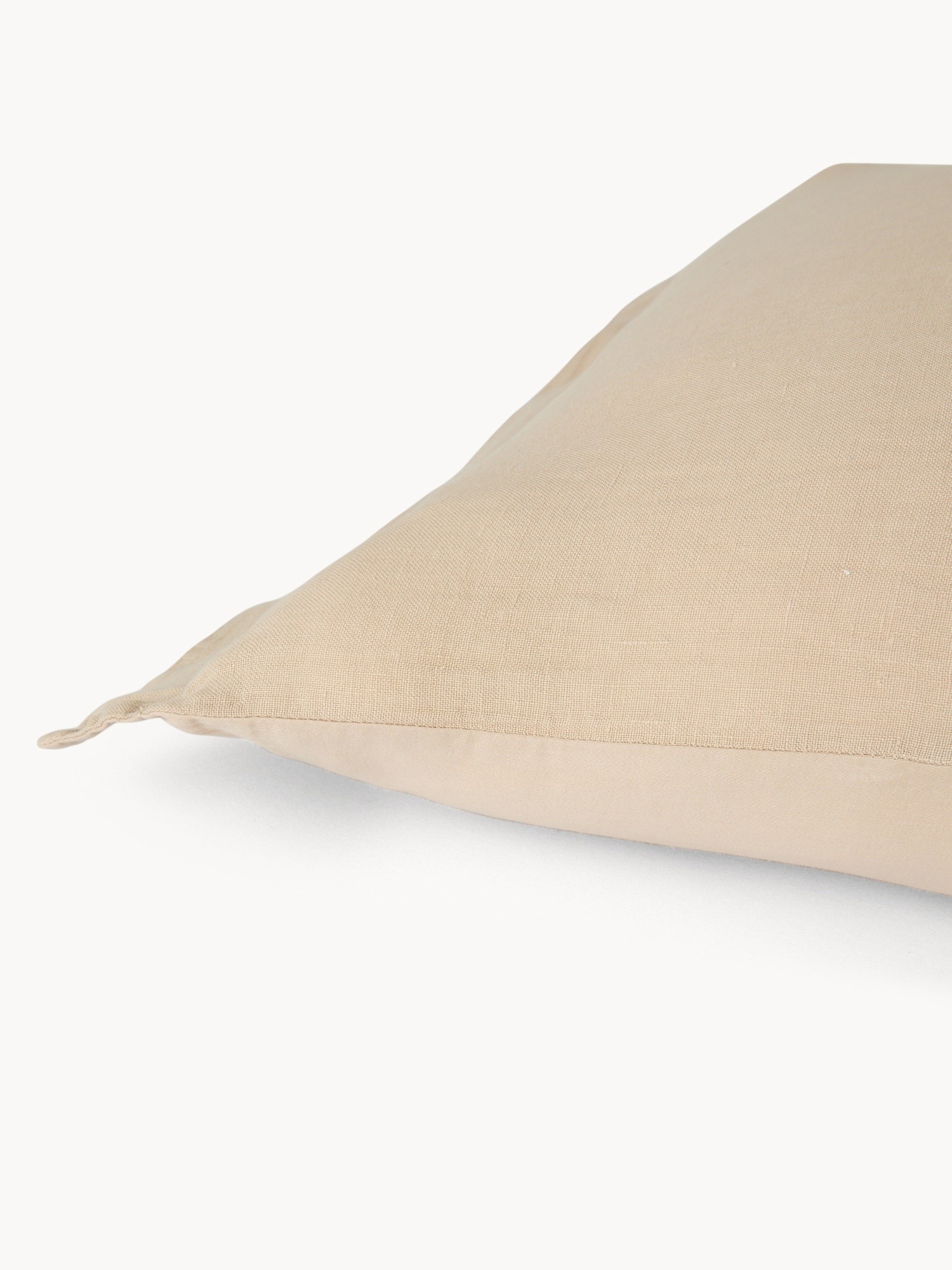 Zefiro pure washed linen pillowcase, Ecru, large image number 1