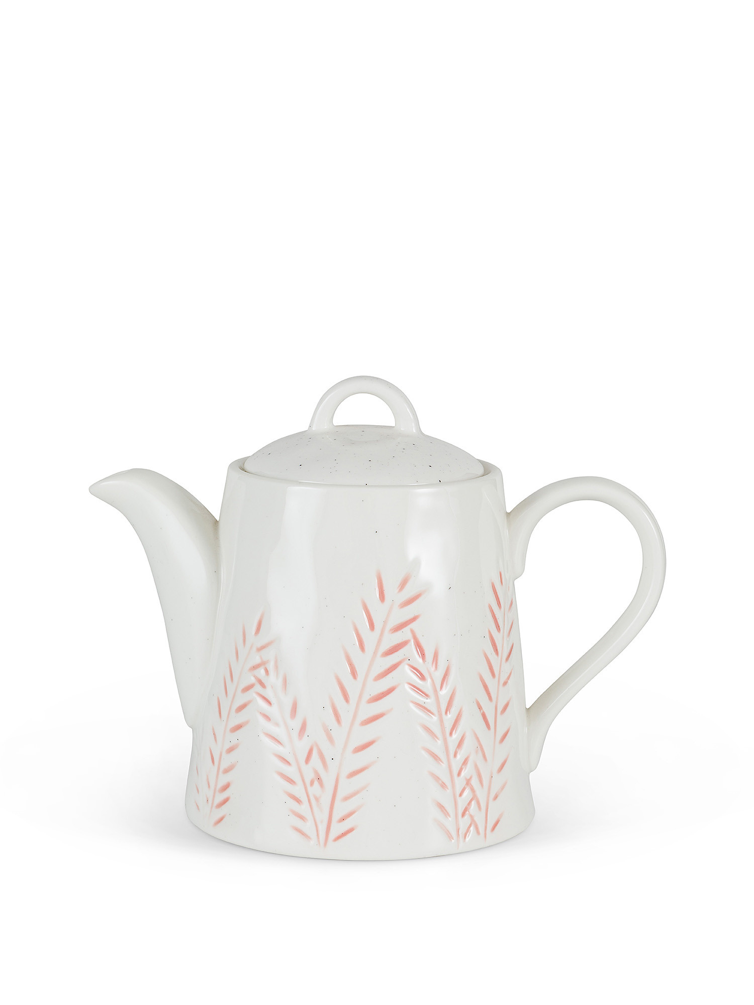 Porcelain teapot with foliage motif, White, large image number 0