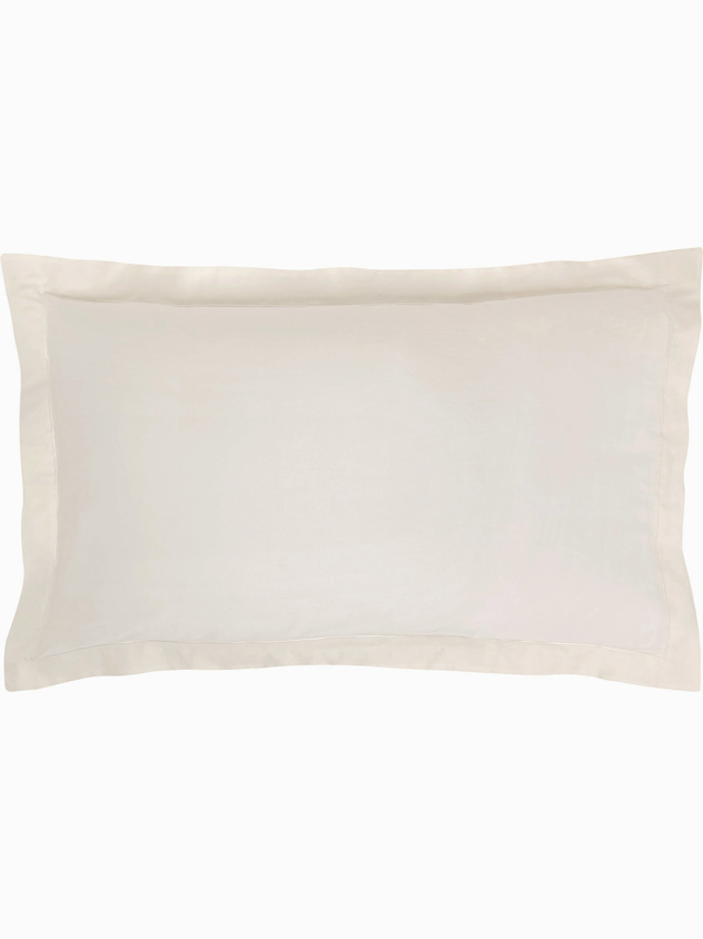 Solid color cotton satin pillowcase