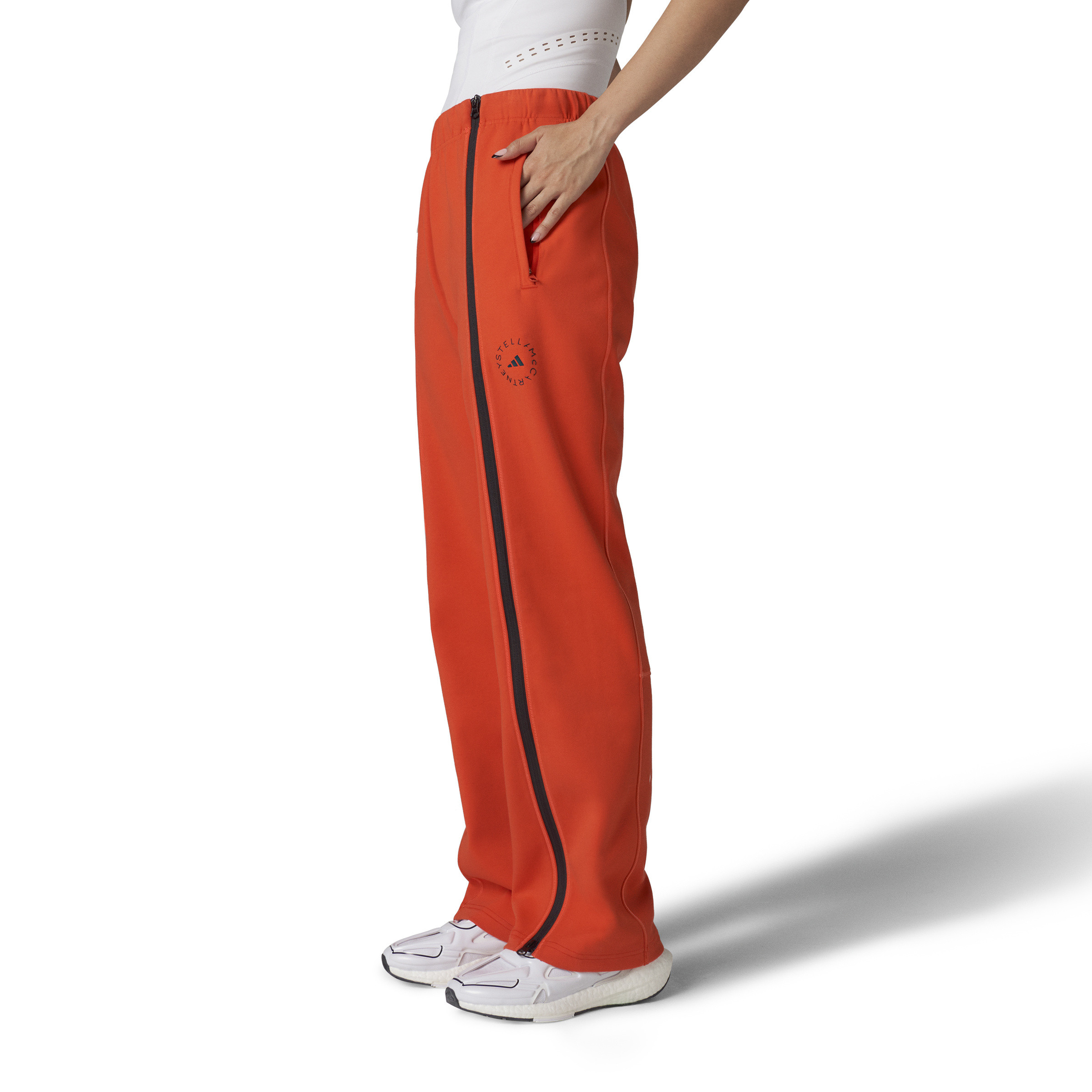 Pantaloni da allenamento bootcut adidas by Stella Mccartney, Arancione, large