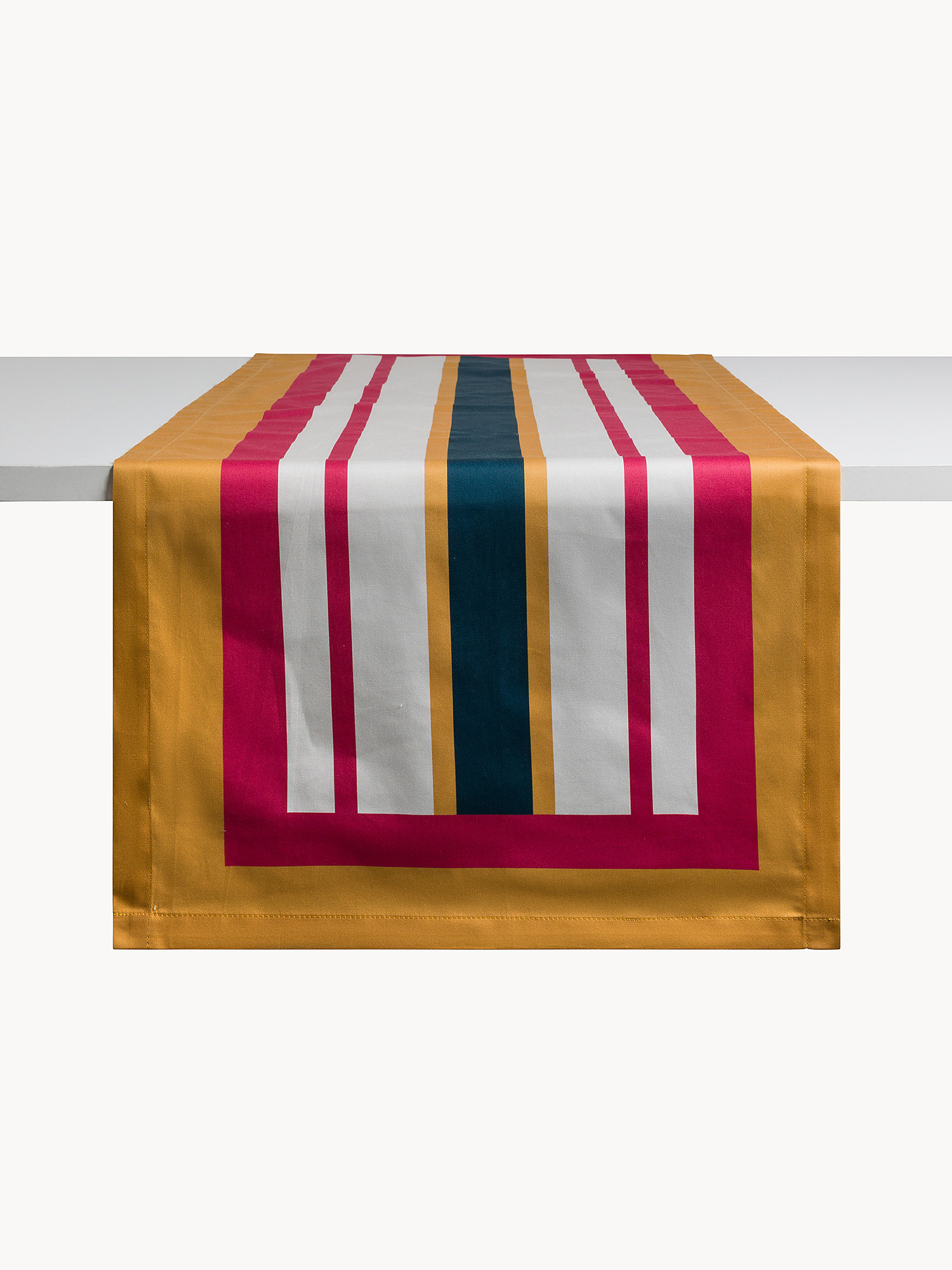 Runner in twill di cotone a righe, Multicolor, large image number 1
