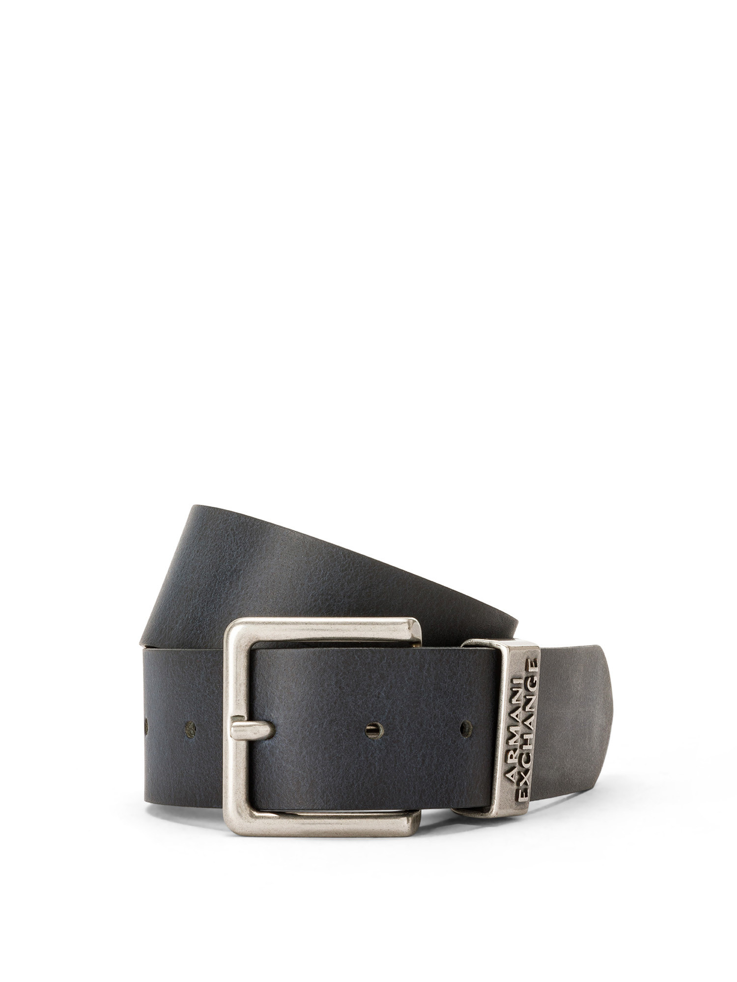 Armani Exchange - Faux leather belt, Dark Blue, large image number 0