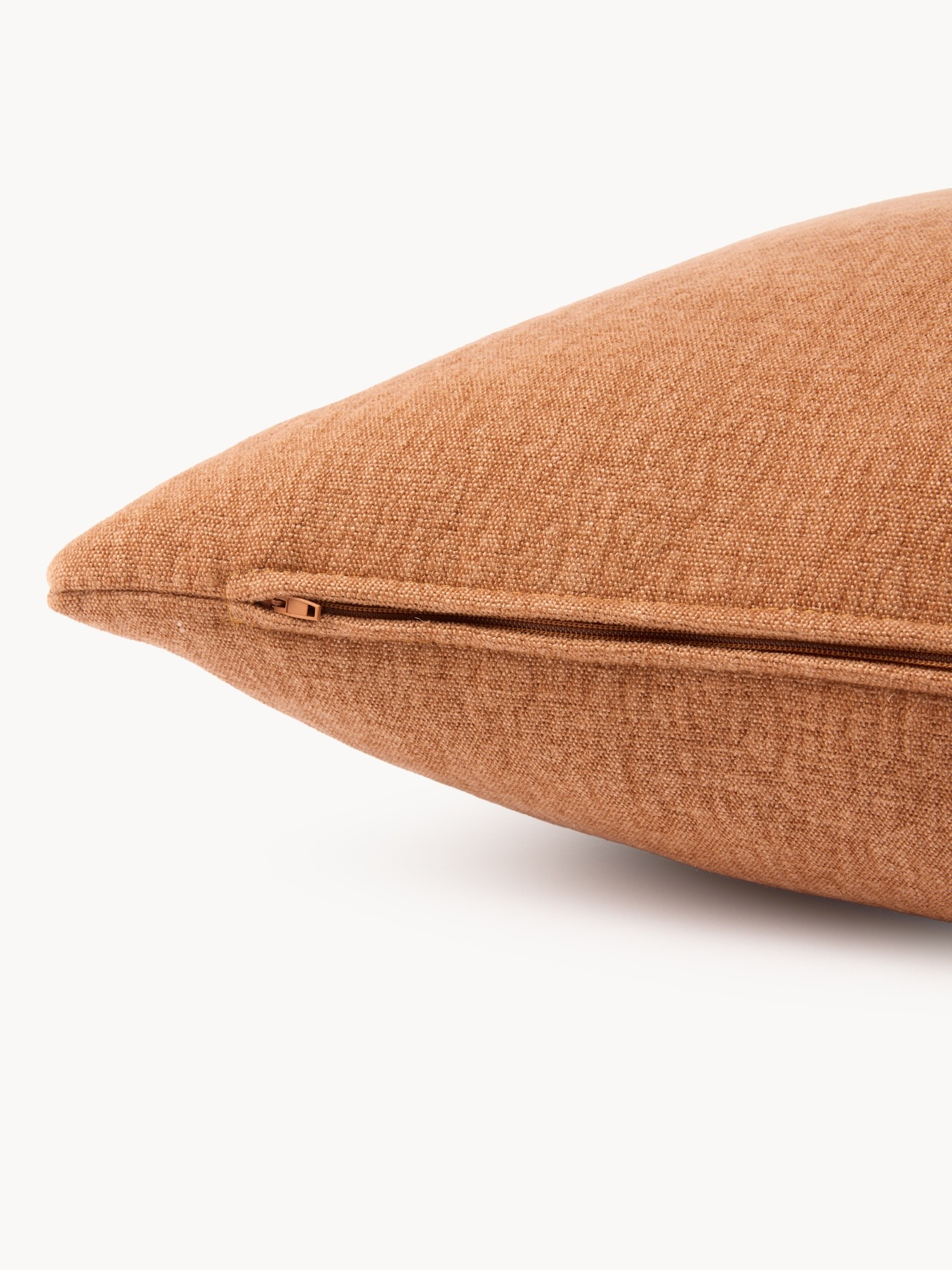 Linen cushion made in Italy 45x45cm, Orange, large image number 1