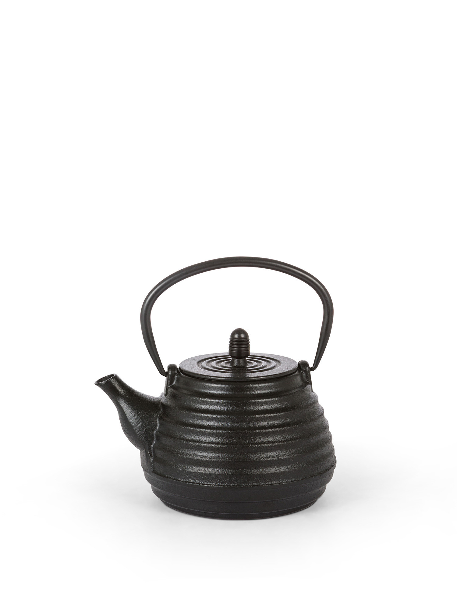 Cast iron teapot, Black, large image number 0