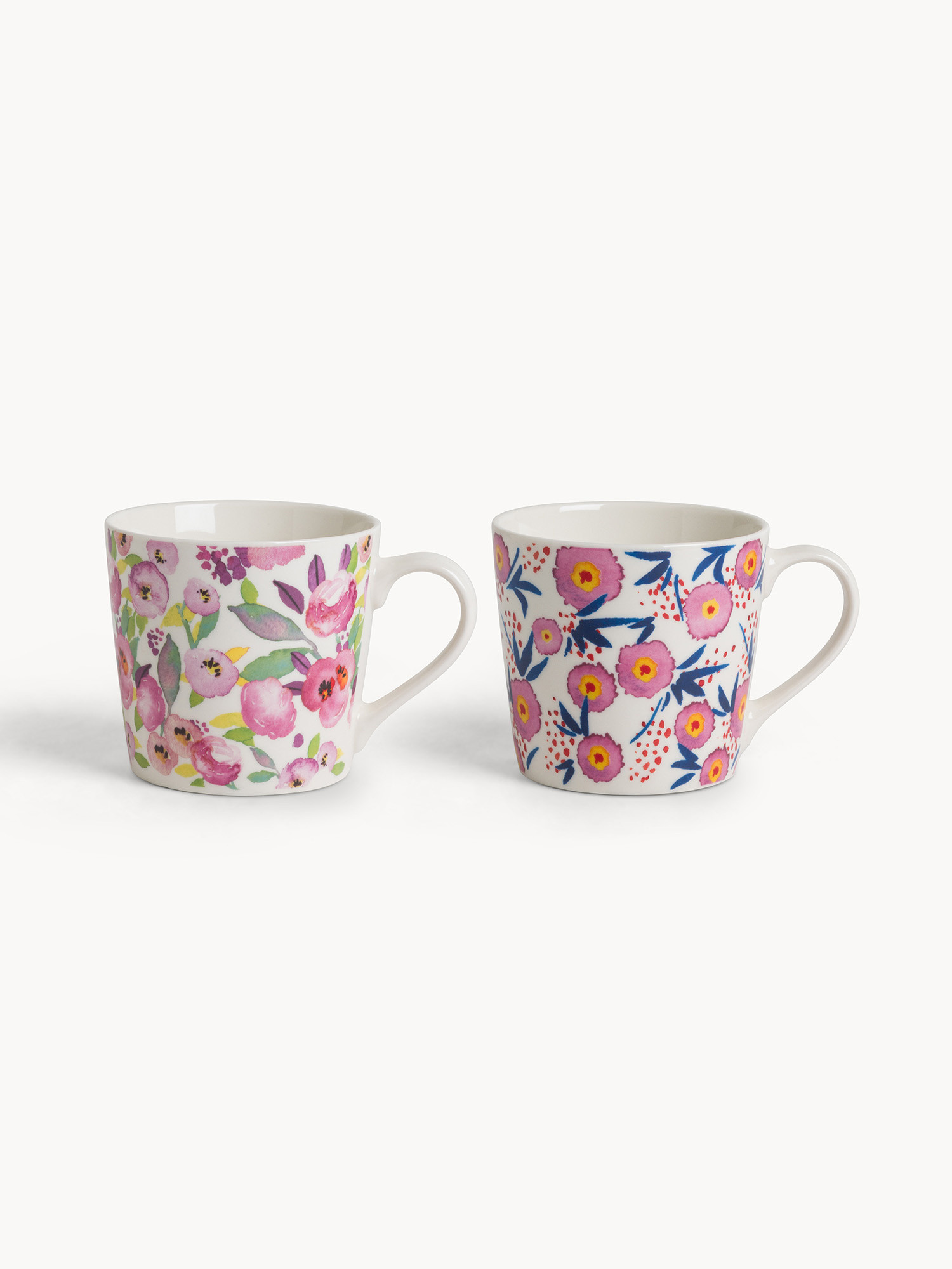 New bone china mug flower motif, Multicolor, large image number 0