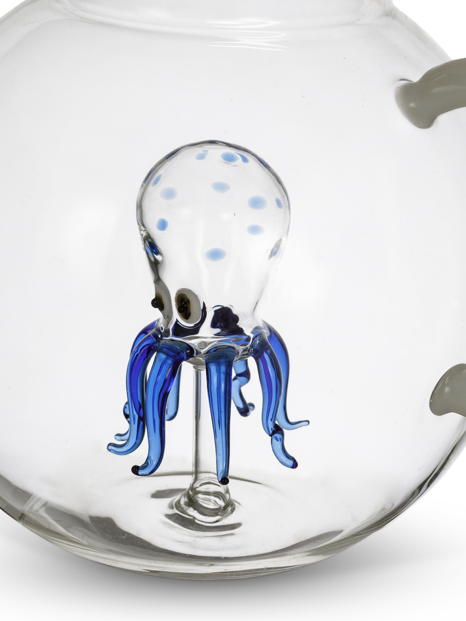 Glass carafe with octopus detail, Transparent, large image number 1