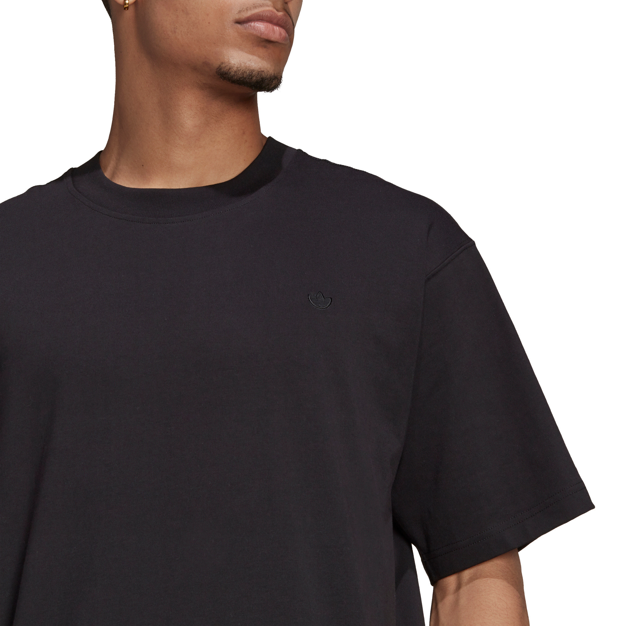 T-shirt adicolor trefoil, Nero, large image number 4