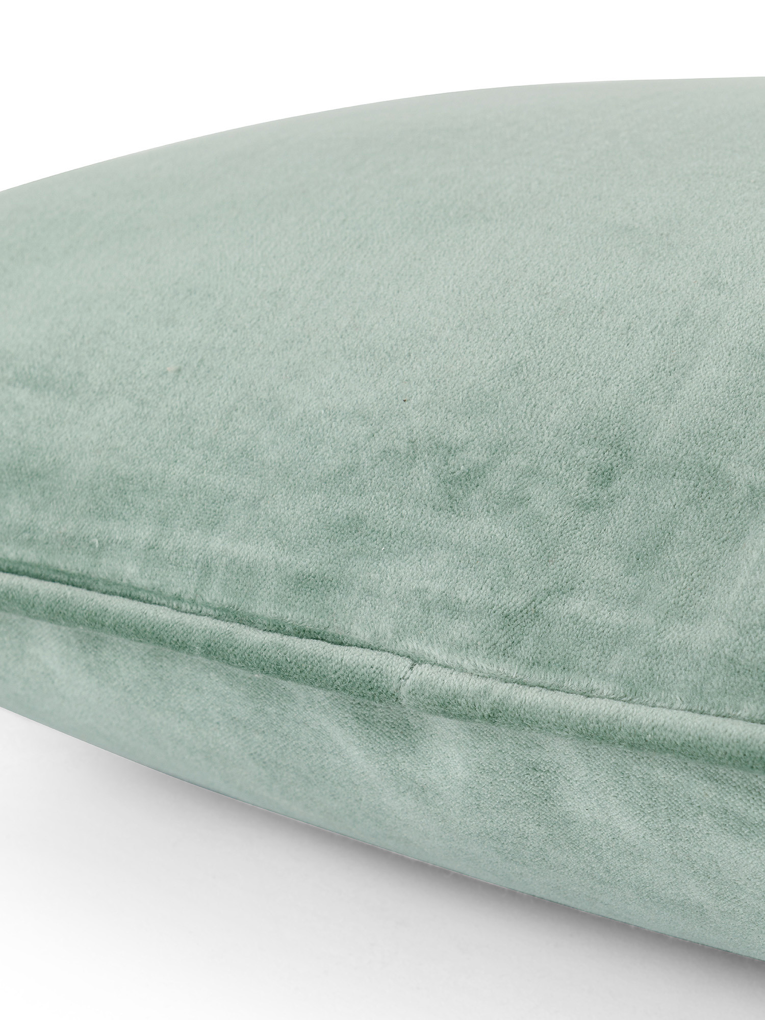 Plain velvet cushion 45x45cm, Light Green, large image number 2