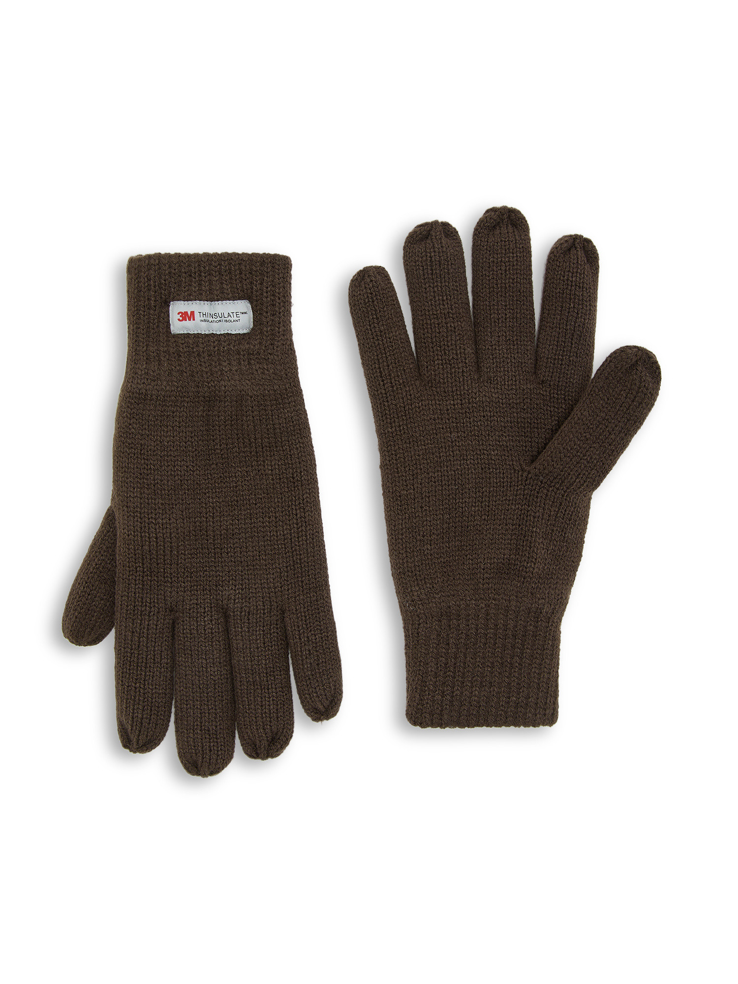 Luca D'Altieri - Knitted gloves, Brown, large image number 0