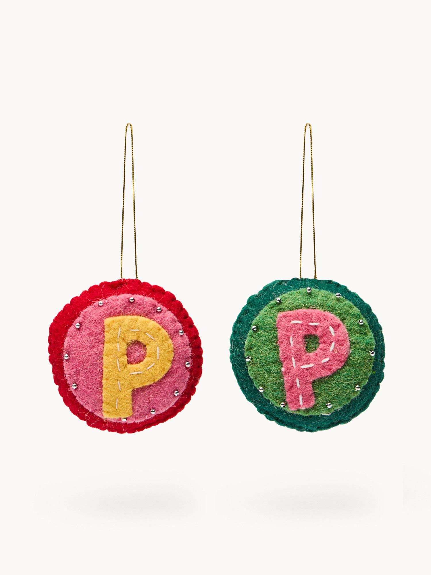 Pallina in feltro lettera P, Multicolor, large image number 0