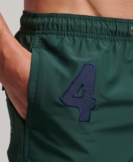 Superdry - Costume boxer con numero, Verde scuro, large image number 4