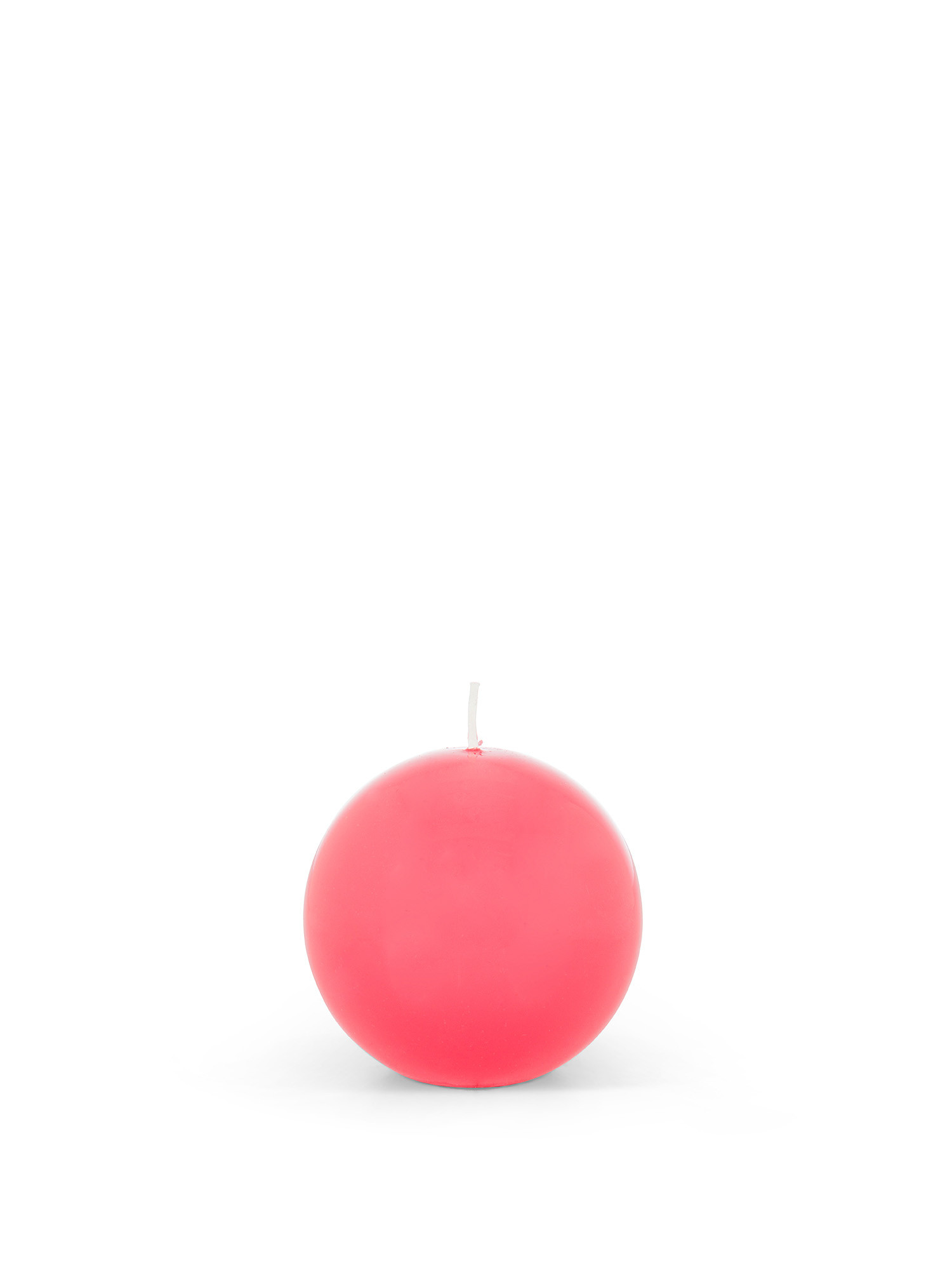 Paraffin wax ball candle, Coral Red, large image number 0