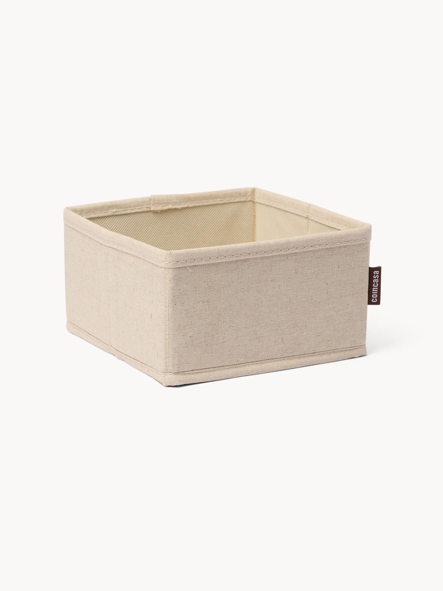 Square linen organizer, Light Beige, large image number 0